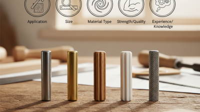 Top 5 Tips for Choosing the Right Double-Ended Dowel Pin?