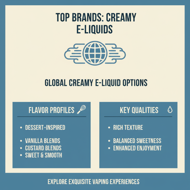 Discover the Best Creamy E-Liquid Options for Global Buyers