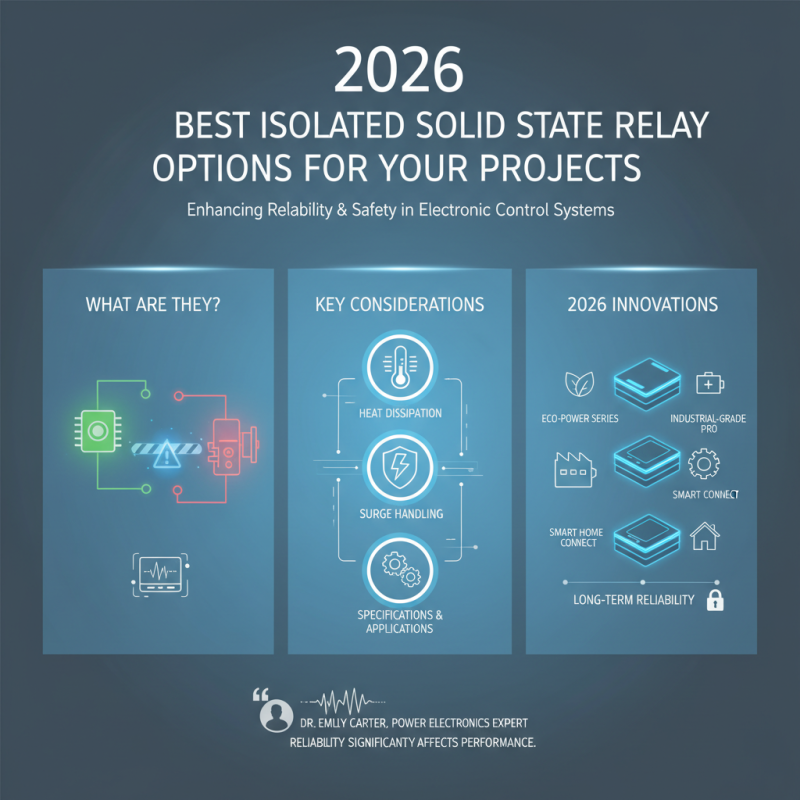 2026 Best Isolated Solid State Relay Options for Your Projects?