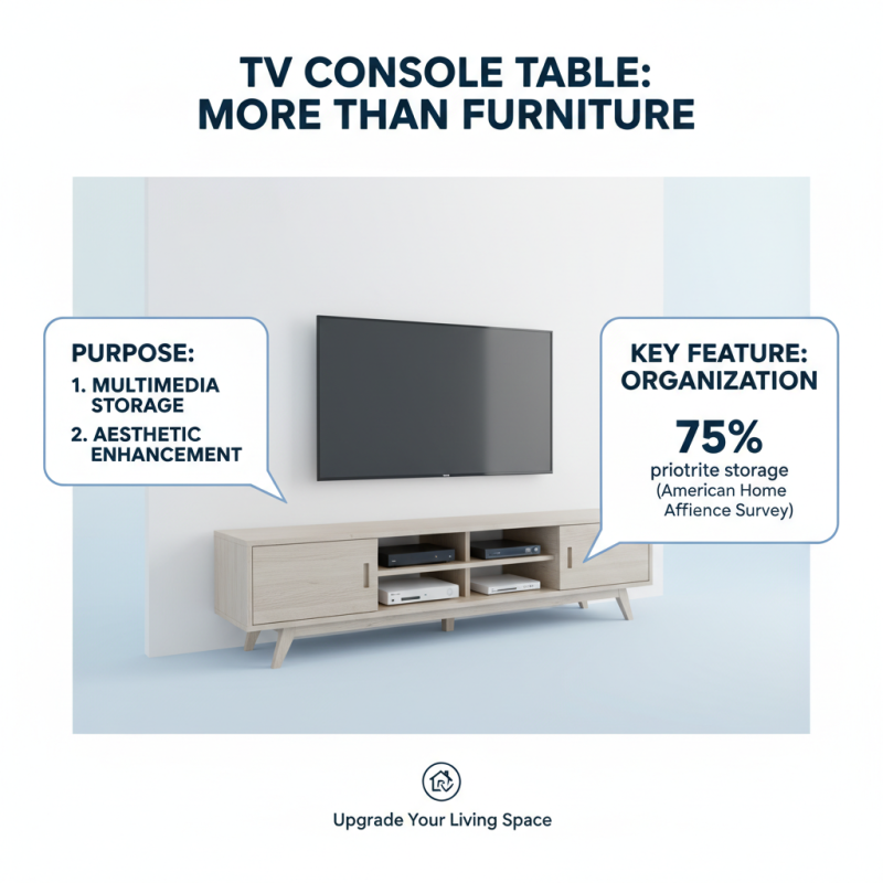10 Essential Tips for Choosing the Perfect TV Console Table