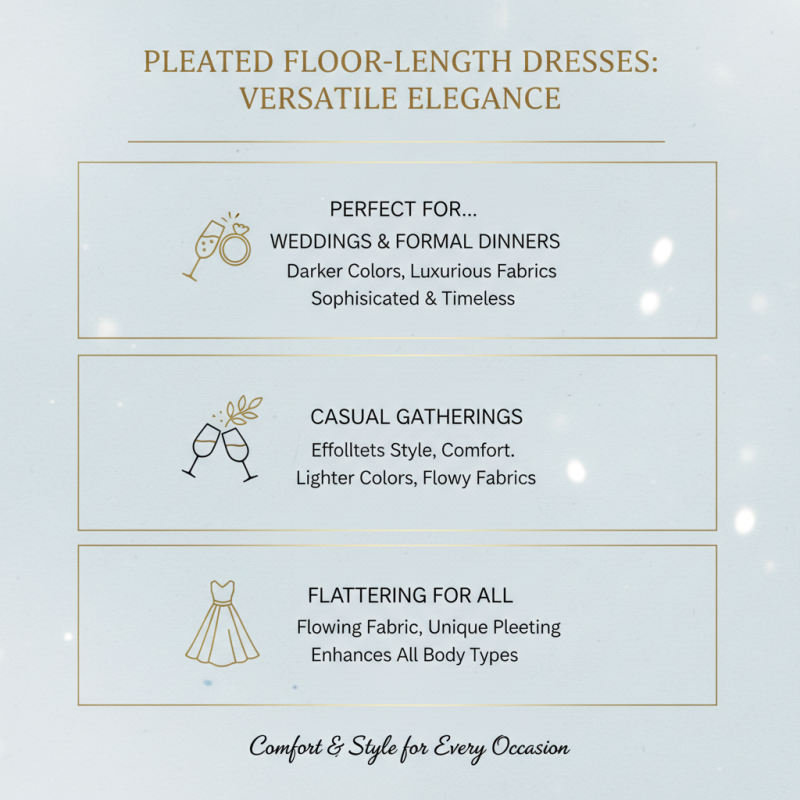 Top 10 Pleated Floor Length Dress Styles for Every Occasion?