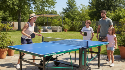Best Outdoor Table Tennis Foldable Options for Your Backyard Fun?
