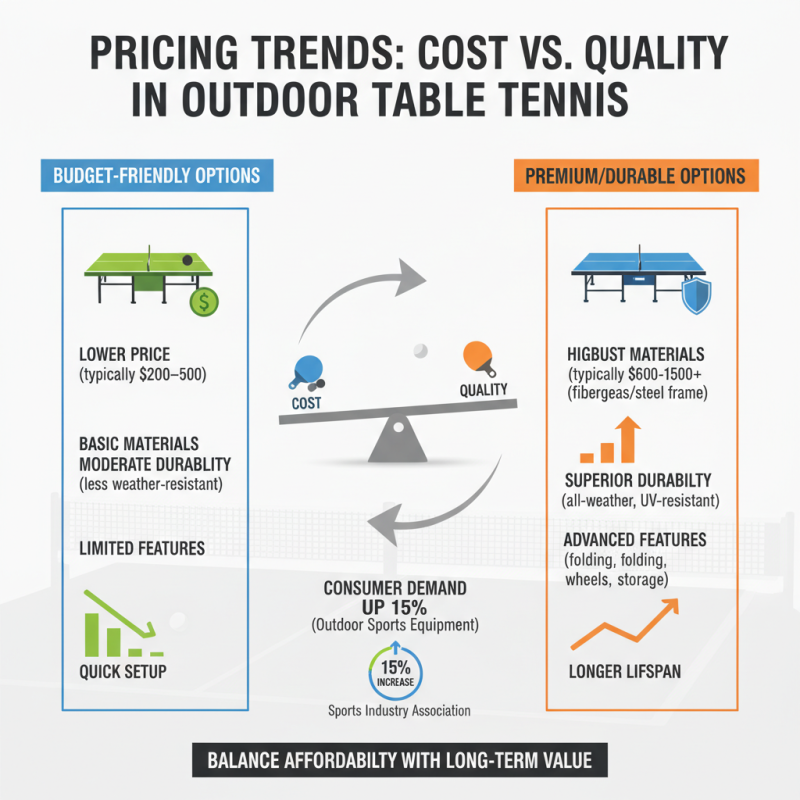 Best Outdoor Table Tennis Foldable Options for Your Backyard Fun?