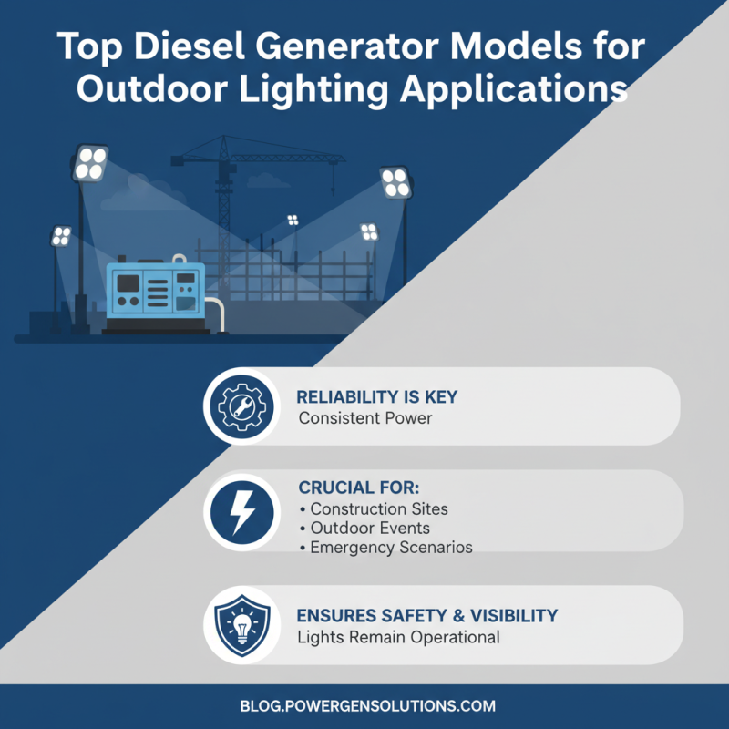 Top Light Tower Diesel Generator Models for Reliable Outdoor Lighting Solutions?