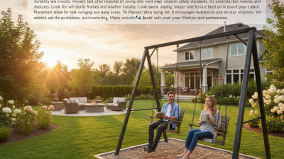 How to Choose the Best Backyard Swing Sets for Adults?