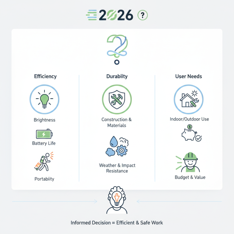2026 How to Choose the Best Cob Led Rechargeable Work Light?