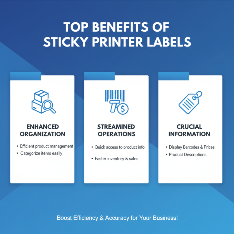 Top Benefits of Sticky Printer Labels for Your Business Needs?