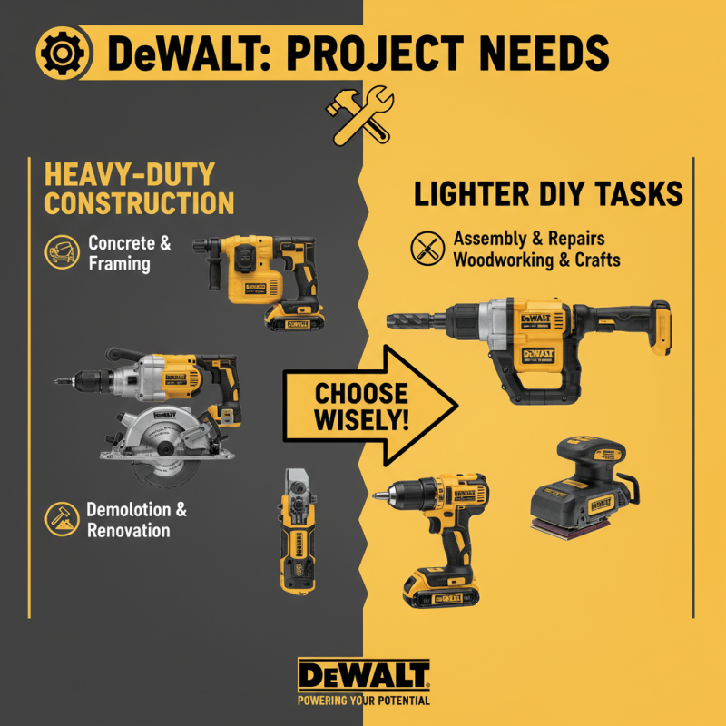 How to Choose the Best New Dewalt Tools for Your Projects?