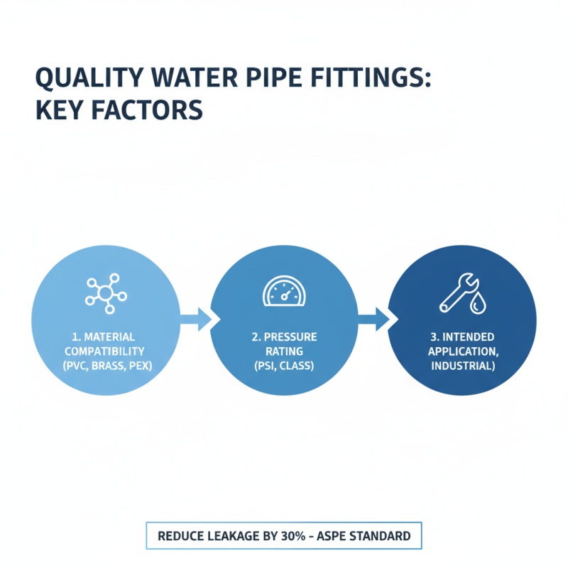 How to Choose the Right Water Pipe Fittings for Your Needs?