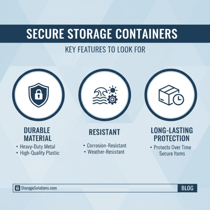 Top Tips for Choosing Secure Storage Containers for Safety