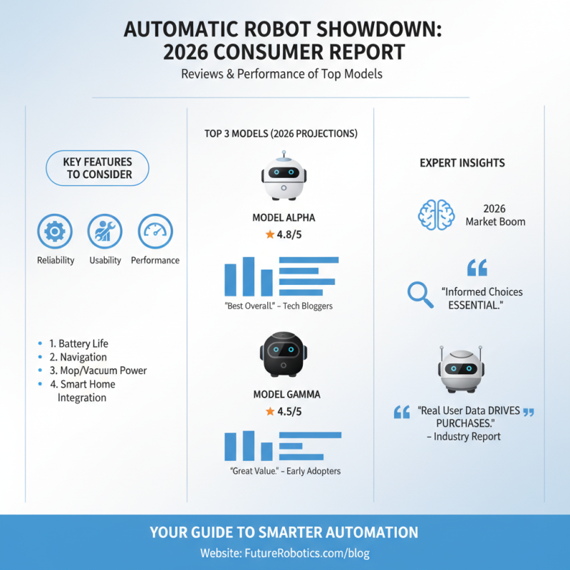 Best Automatic Robots for Global Buyers in 2026?