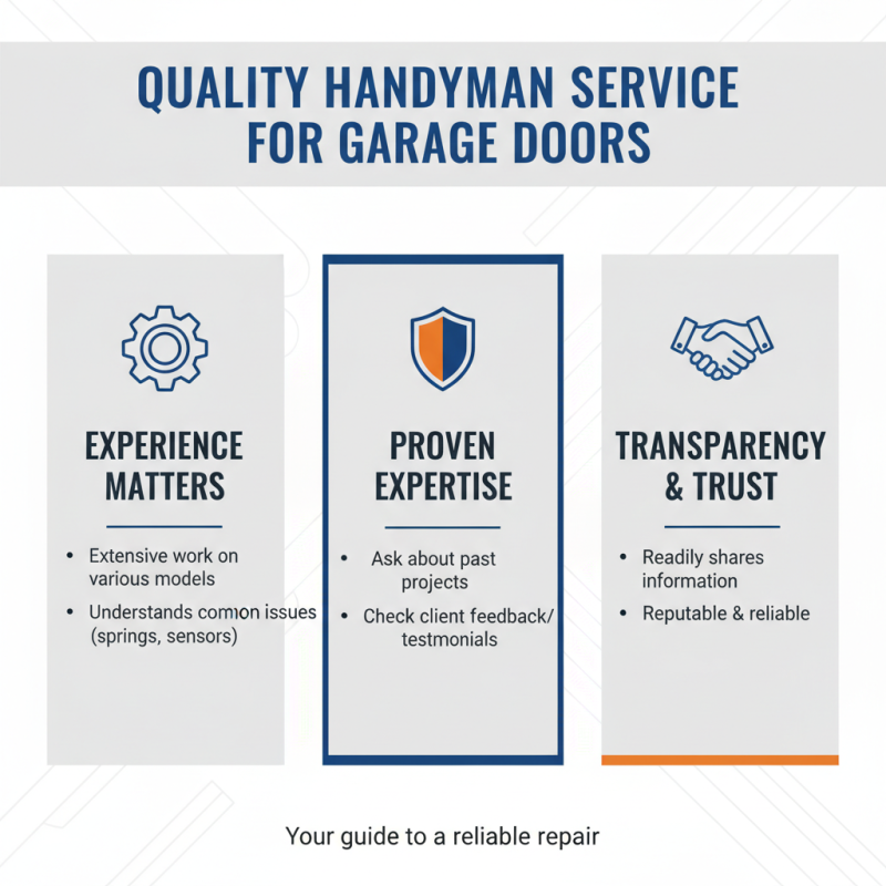 What is the Best Handyman Service to Fix Garage Doors?