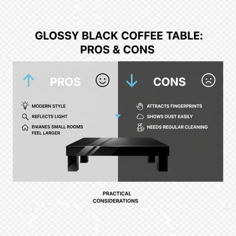 Why Choose a Modern High Gloss Black Coffee Table for Your Home?