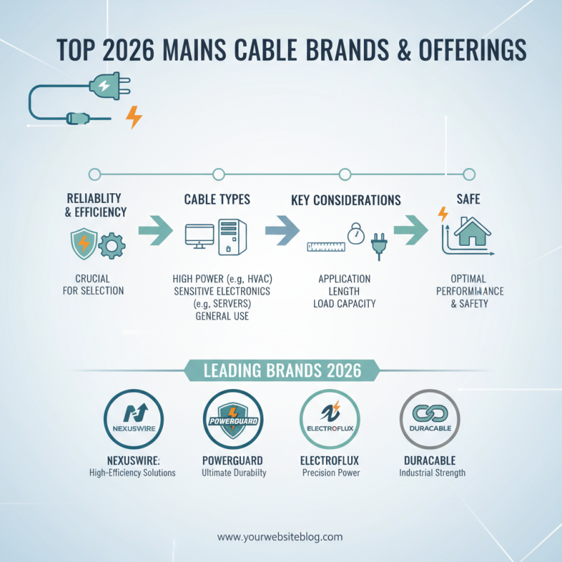 2026 Best Mains Cable Options for Reliable Power Supply Solutions?