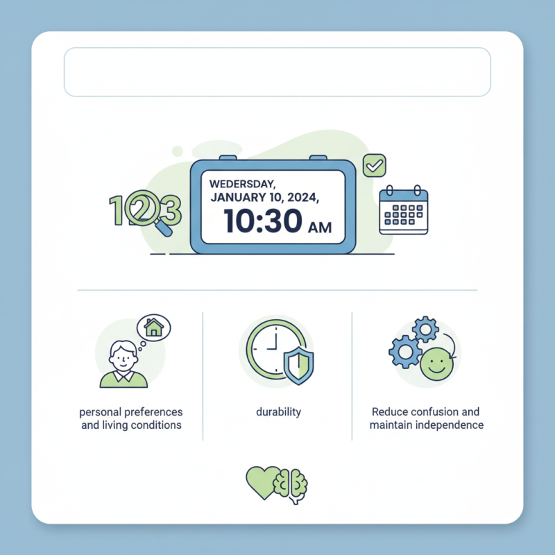 10 Essential Tips for Choosing the Right Dementia Clock for Seniors