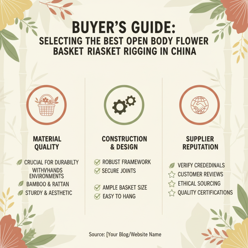 China Best Open Body Flower Basket Rigging for Global Buyers?