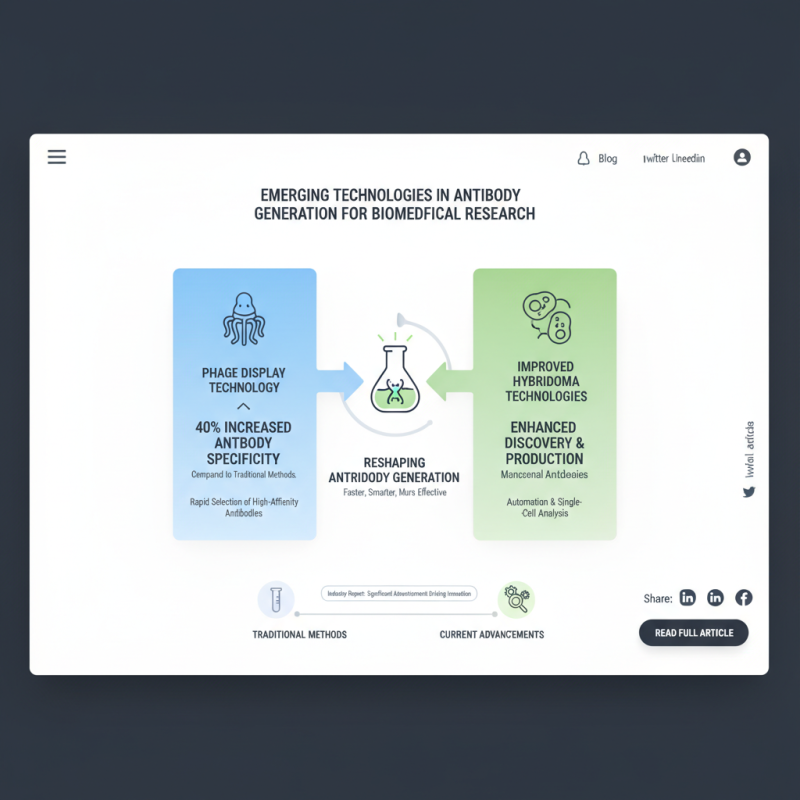 2026 Top Trends in Antibody Generation for Biomedical Research?