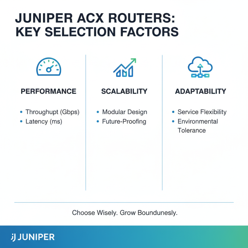 How to Choose the Right Juniper ACX Router for Your Needs?