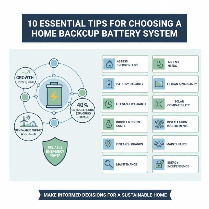 10 Essential Tips for Choosing a Home Backup Battery System