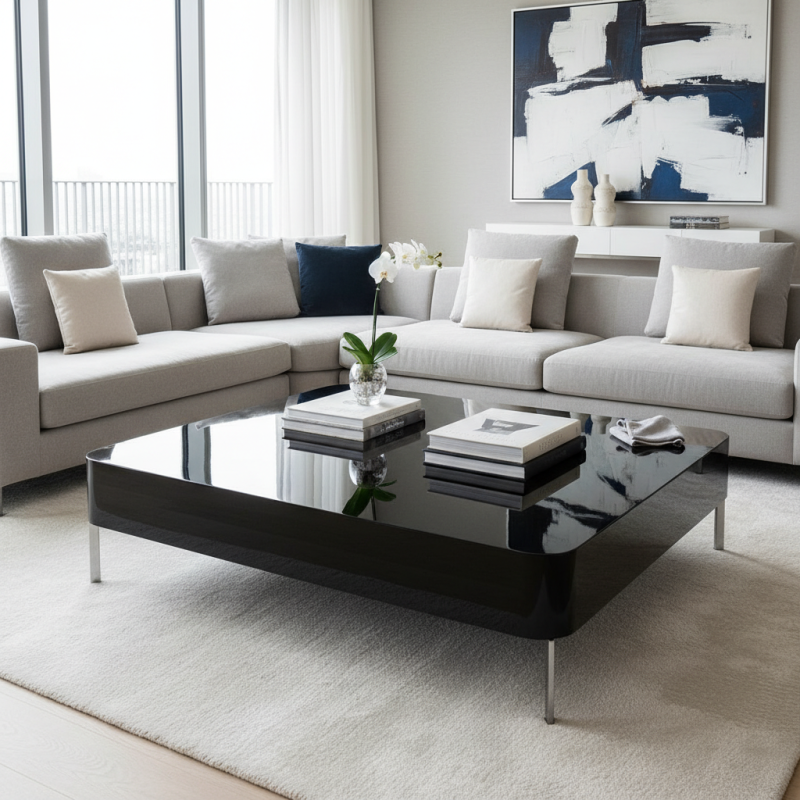 Why Choose a Modern High Gloss Black Coffee Table for Your Home?