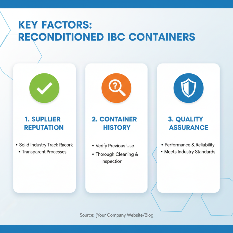 Reconditioned IBC Containers Buying Guide for Global Suppliers