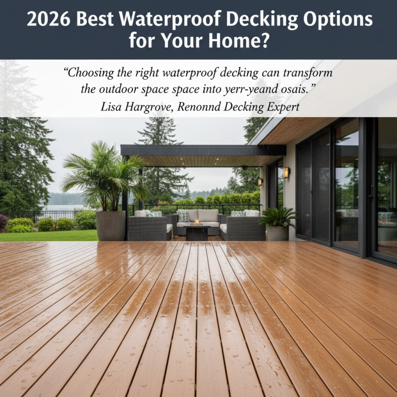 2026 Best Waterproof Decking Options for Your Home?