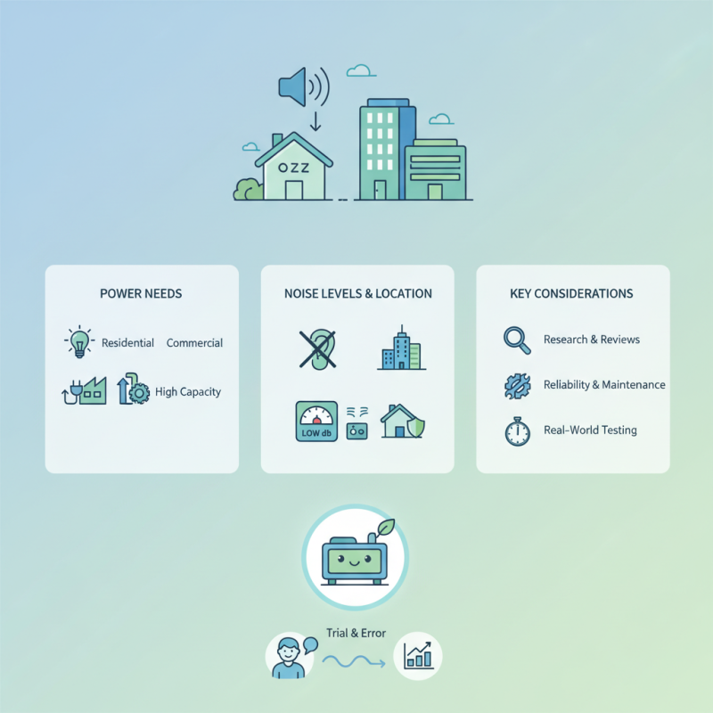 2026 How to Choose the Best Low Noise Generator Set for Your Needs?