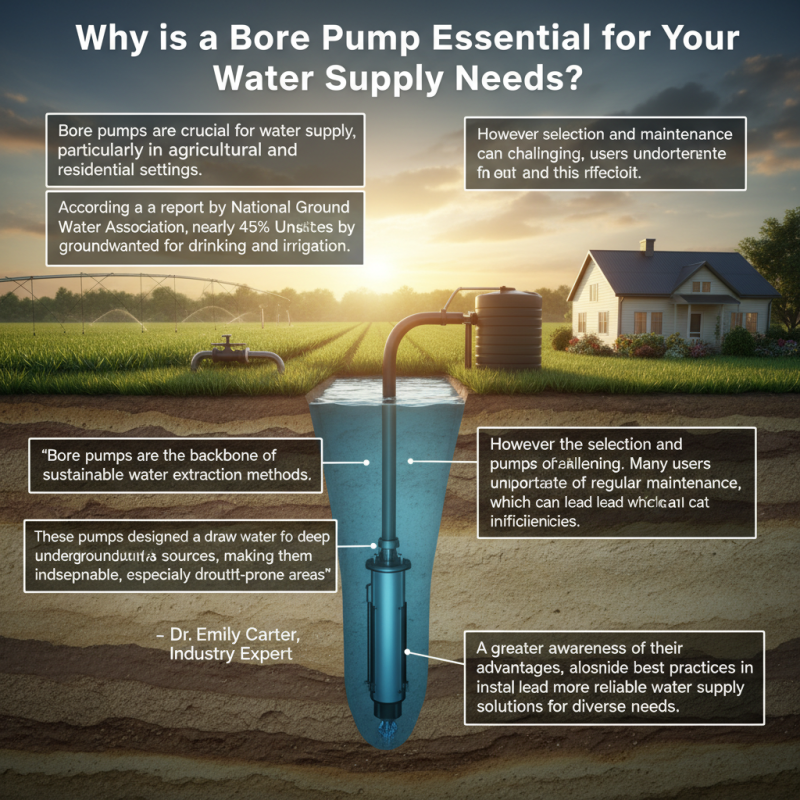 Why is a Bore Pump Essential for Your Water Supply Needs?
