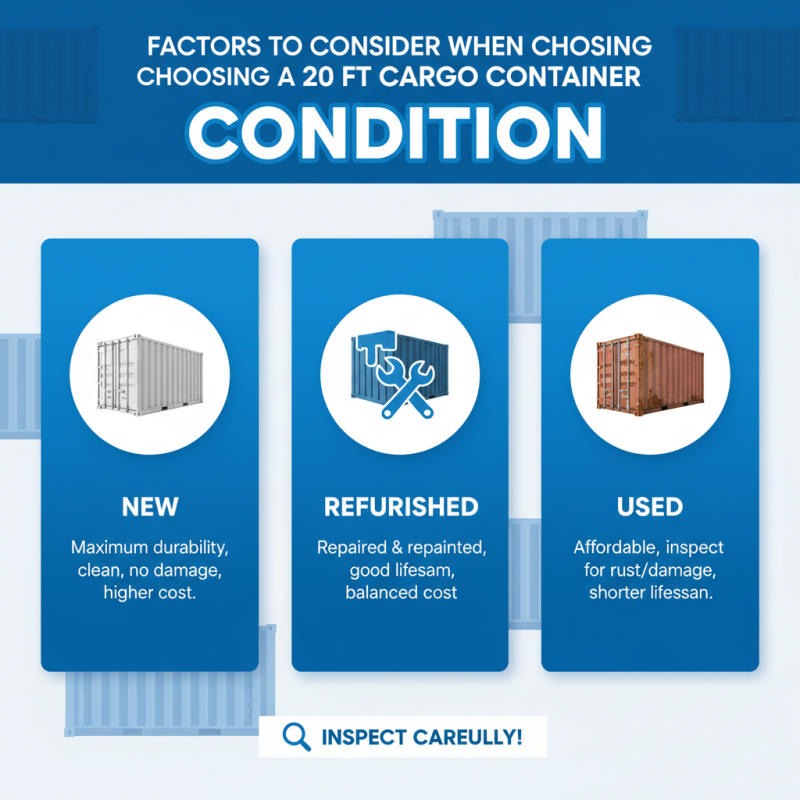 How to Choose the Best 20 Ft Cargo Container for Your Needs?