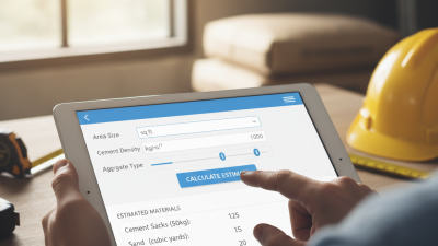 How to Use a Cement Estimate Calculator for Accurate Quotes?