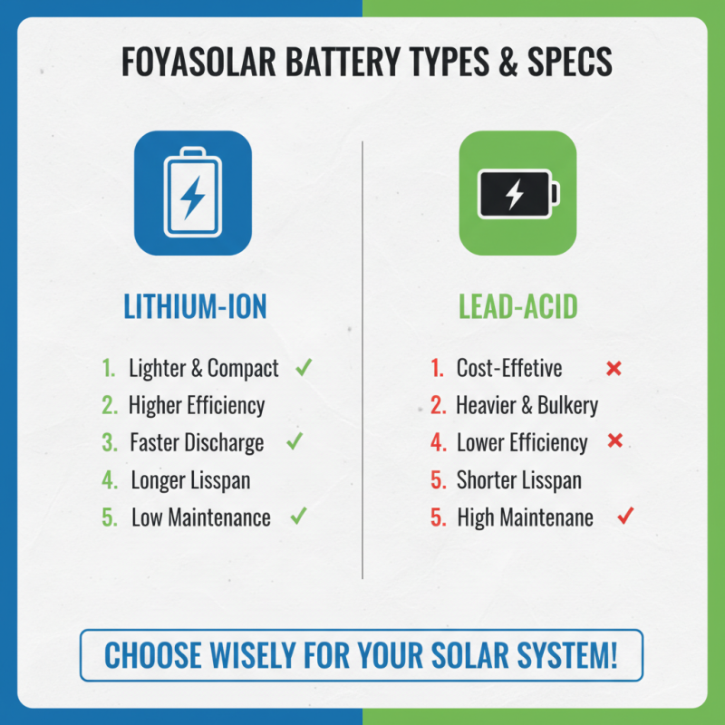 2026 How to Choose Foyasolar Battery for Your Solar Power Needs?