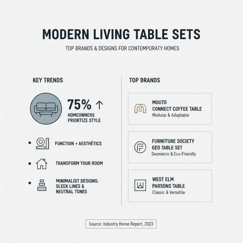 2026 Best Living Table Set for Modern Homes and Buyers?