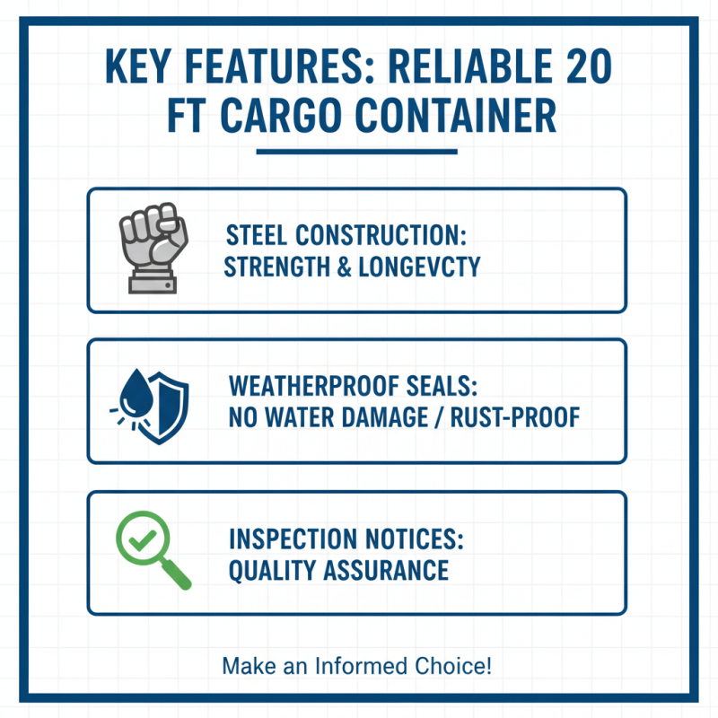 How to Choose the Best 20 Ft Cargo Container for Your Needs?