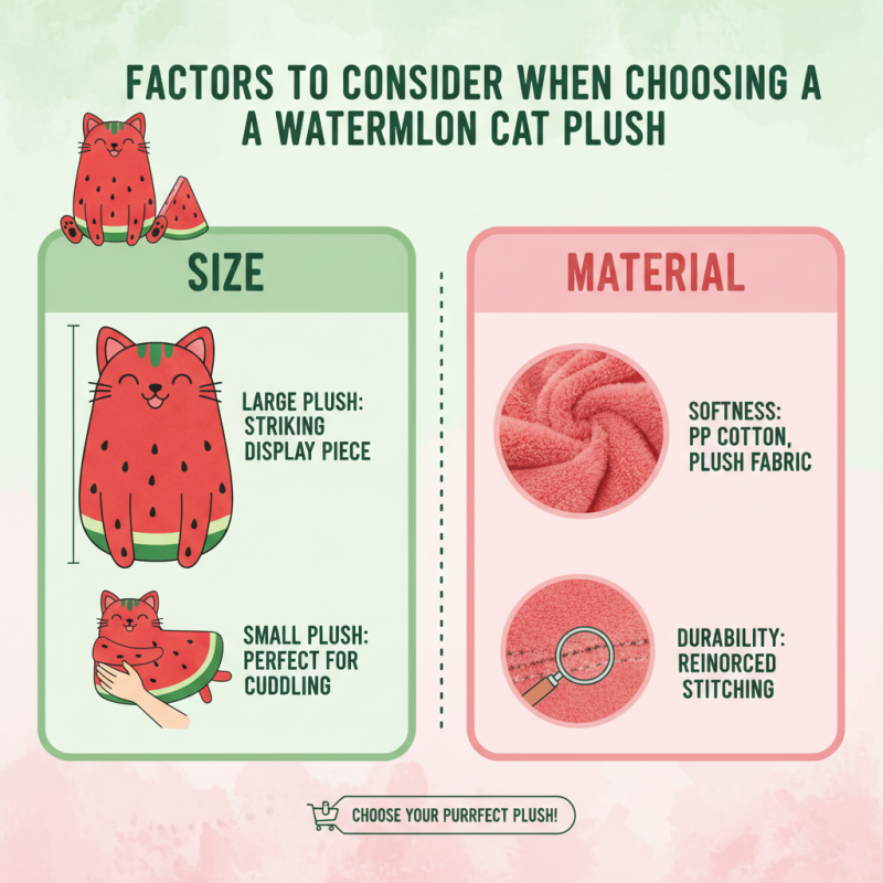How to Choose the Best Watermelon Cat Plush for Your Collection?