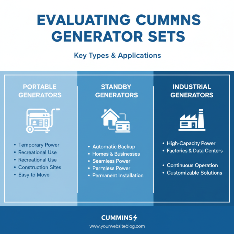 How to Choose the Right Cummins Generator Set for Your Needs?