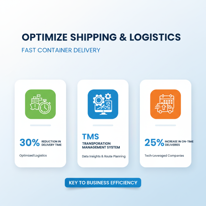 How to Ensure Fast Shipping Container Delivery for Your Business?