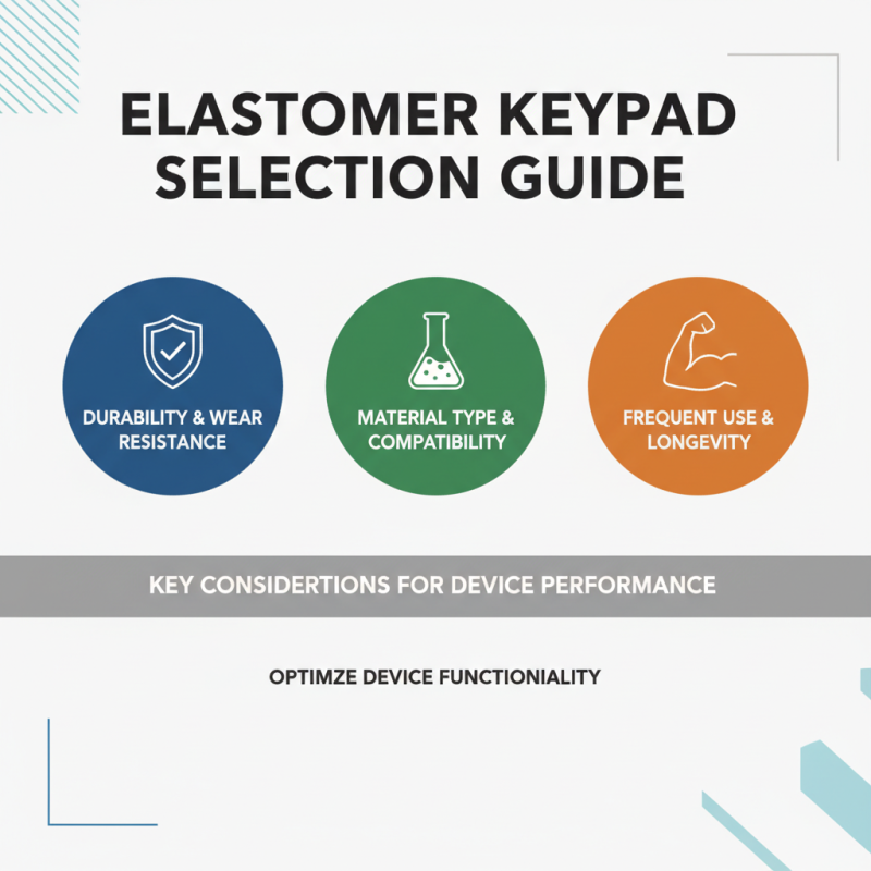 How to Choose the Right Elastomer Keypad for Your Device?