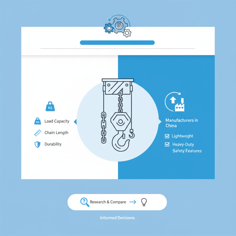 Find the Top Hand Chain Hoists in China for Global Buyers