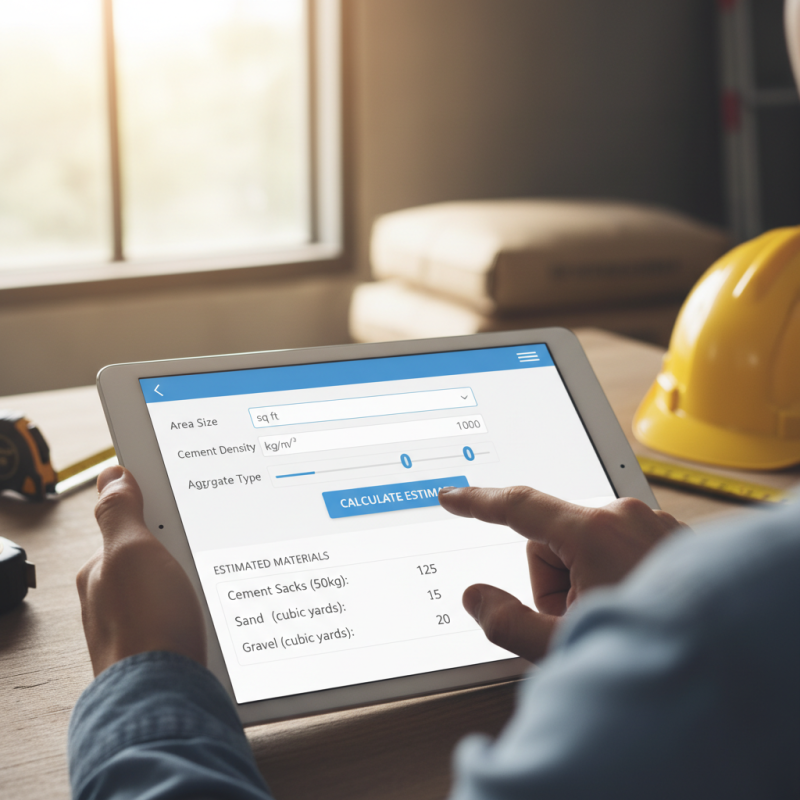 How to Use a Cement Estimate Calculator for Accurate Quotes?