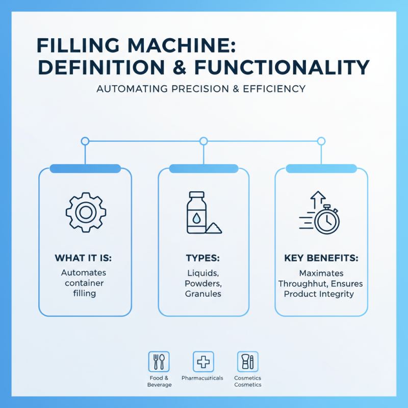 What is a filling machine and how does it work?