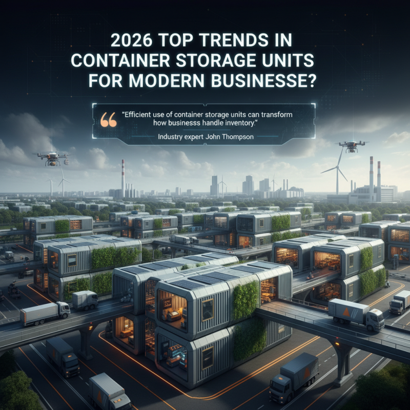 2026 Top Trends in Container Storage Units for Modern Businesses?
