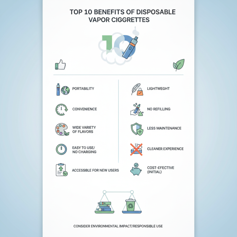Top 10 Benefits of Disposable Vapor Cigarettes for Buyers