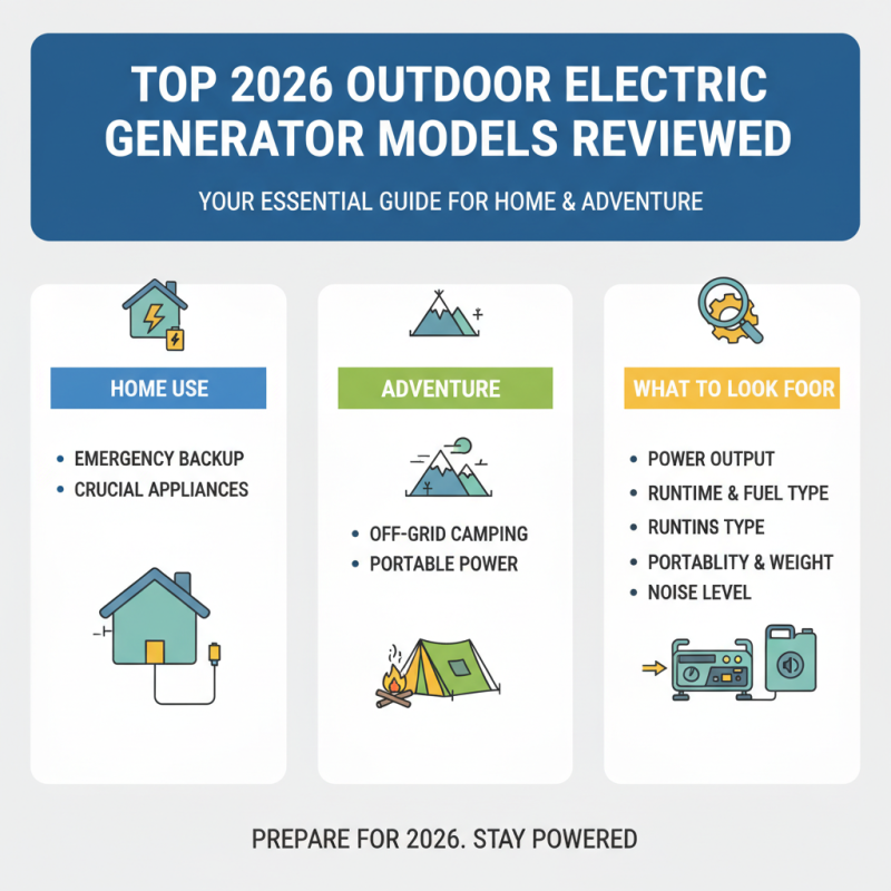 2026 Top Outdoor Electric Generator for Your Home and Adventure?