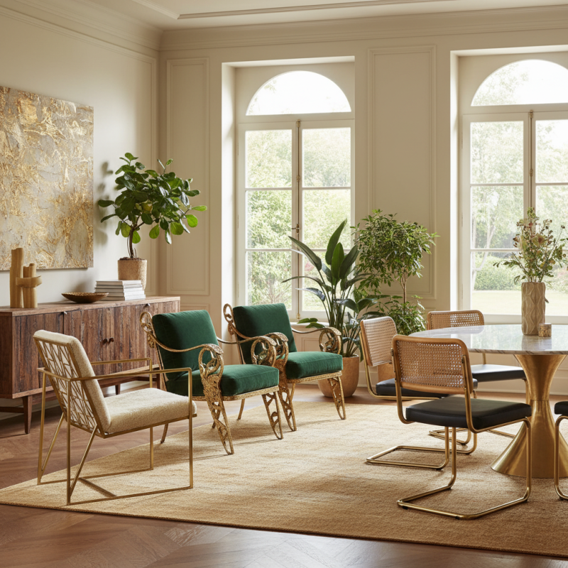 2026 Top Trends in Golden Chairs for Luxurious Interiors?