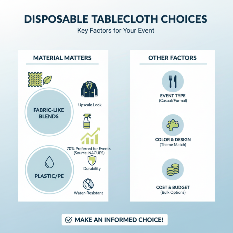 How to Choose the Best Disposable Tablecloth for Your Event