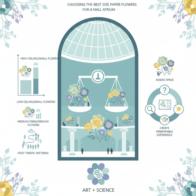 How to choose the best size paper flowers for mall atrium?