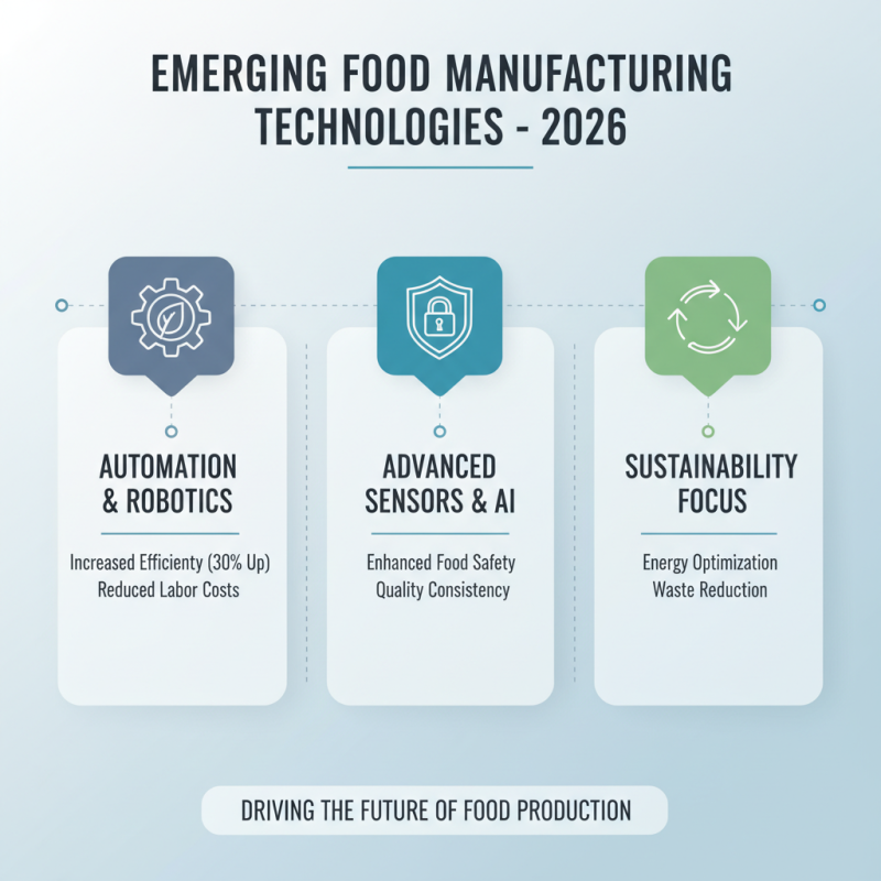 2026 Top Trends in Food Manufacturing Machinery Innovations and Technologies?