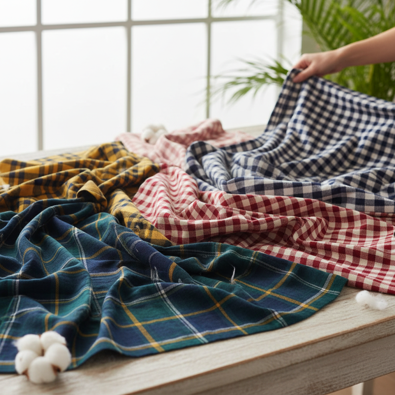 Top Cotton Yarn Dyed Check Fabric Trends for Global Buyers?