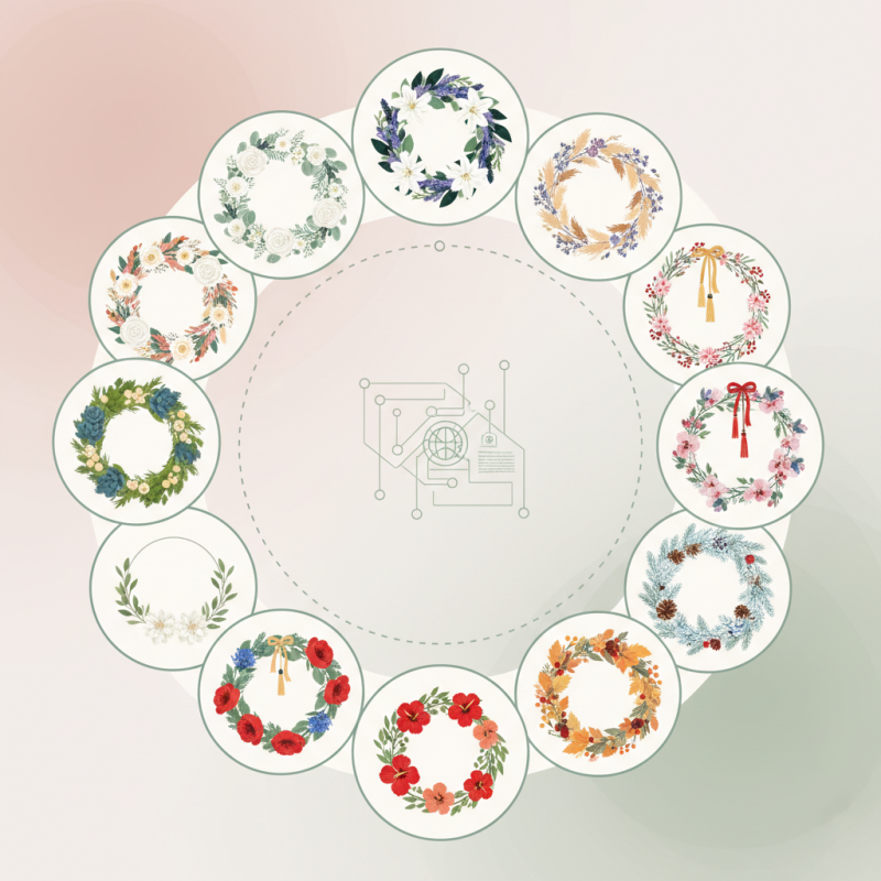 Top 10 Flower Wreath Designs for Global Buyers to Consider?