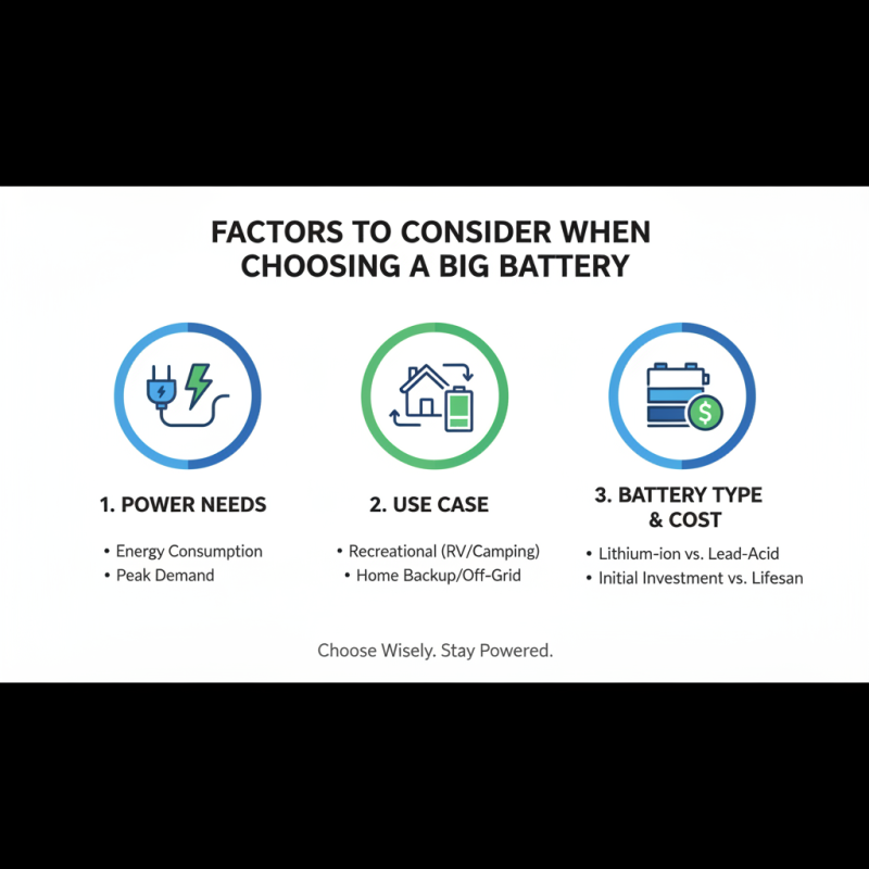 How to Choose the Best Big Battery for Your Needs?